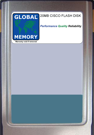 20MB FLASH CARD MEMORY FOR CISCO 6400 NODE SWITCH PROCESSOR (NSP) (MEM-NSP-FD20M)